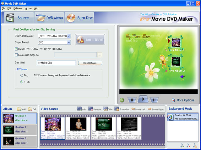 AnvSoft Movie DVD Maker Video Editing Software for PC