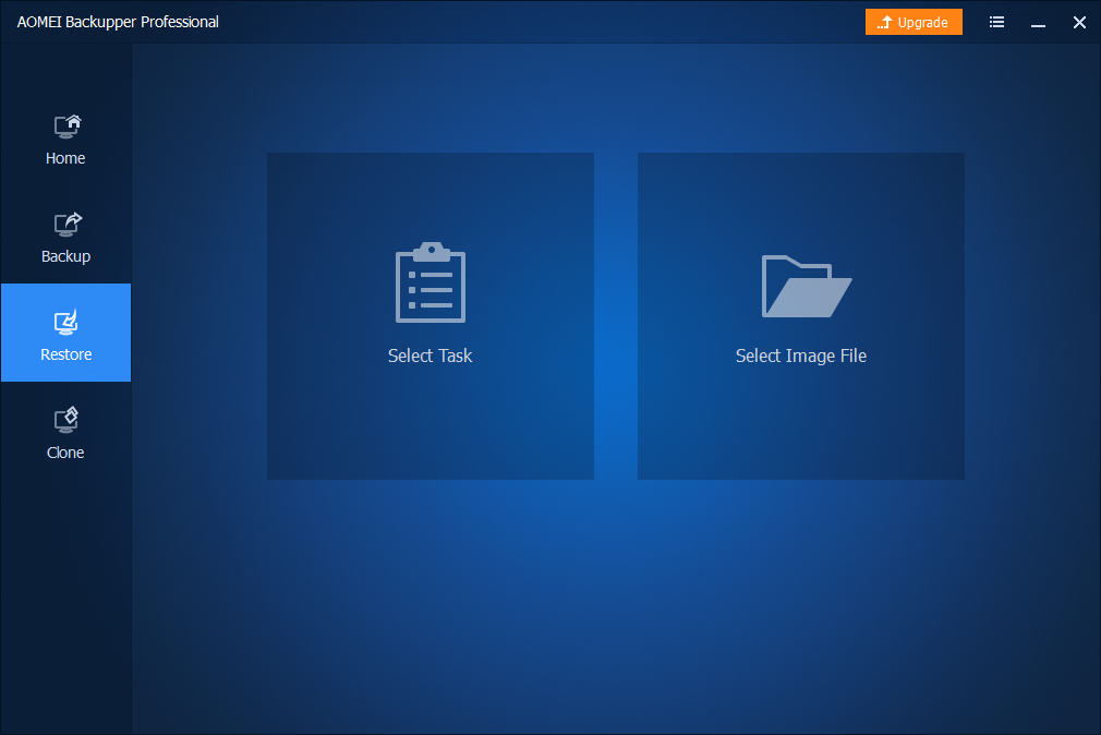 AOMEI Backupper Pro, Backup and Restore Software Screenshot