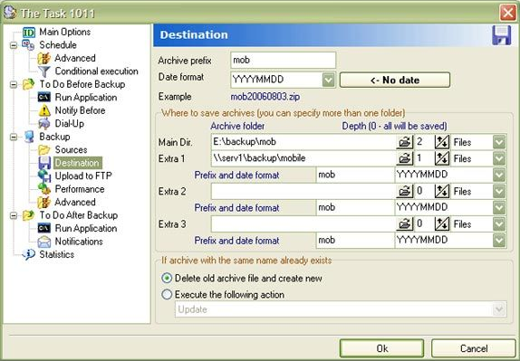 Backup Files Software, APBackup Screenshot