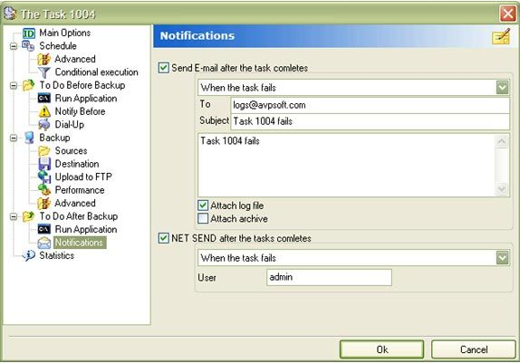 Backup Files Software Screenshot