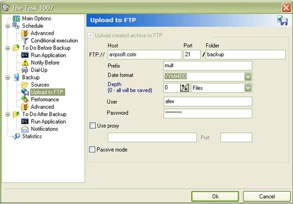 APBackup, Backup Files Software Screenshot