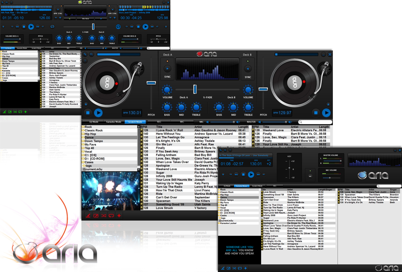 ARIA: DJ & Karaoke Entertainment Software Screenshot