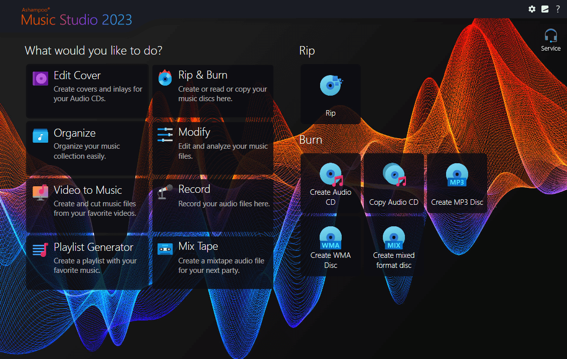 Ashampoo Music Studio 2023, Music Software Screenshot