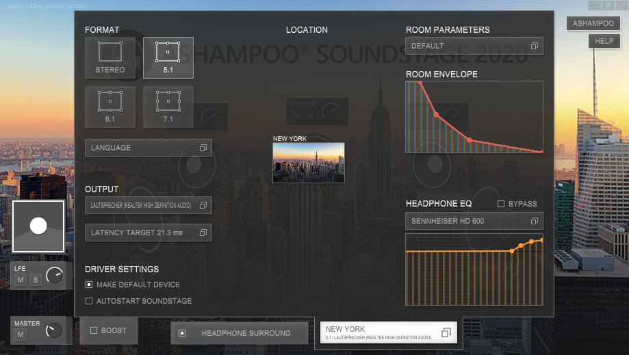 Ashampoo Soundstage 2020 Screenshot