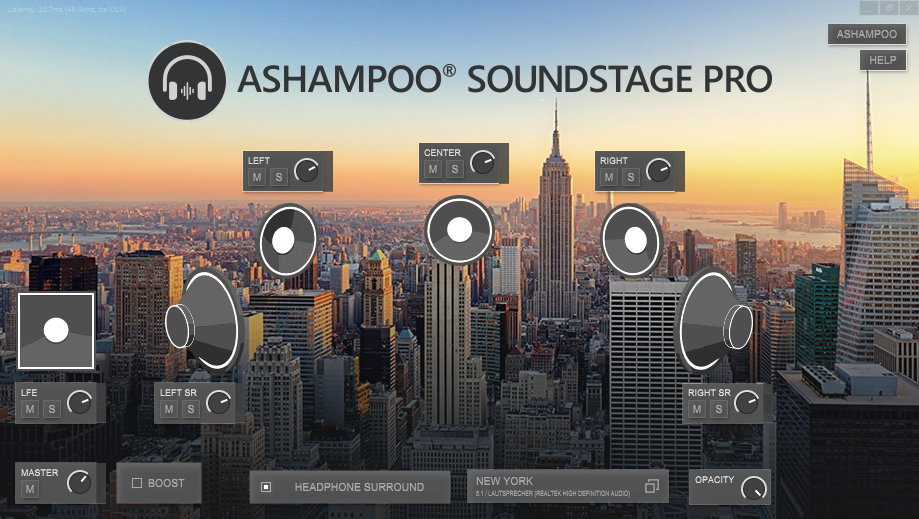 Ashampoo Soundstage Pro Screenshot