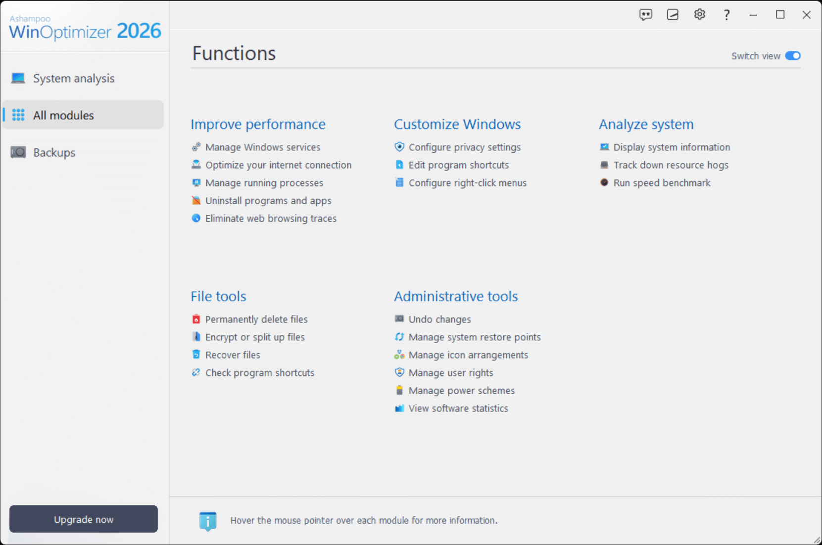 Ashampoo WinOptimizer 2026 Screenshot