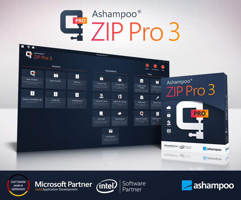 Ashampoo ZIP Pro 3 Screenshot
