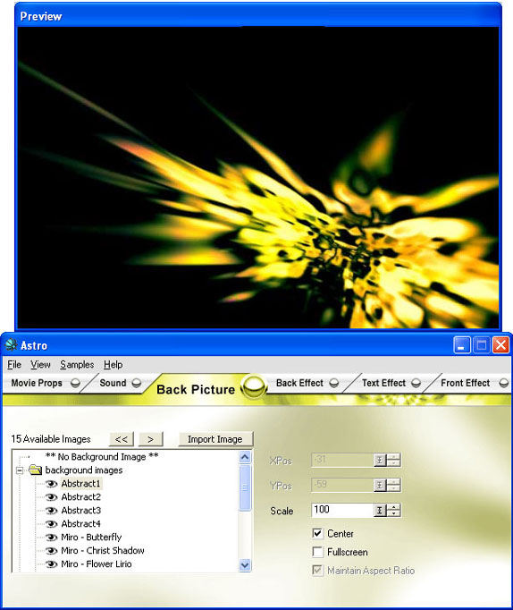 ASTRO Flash Creator 2.0, Development Software Screenshot