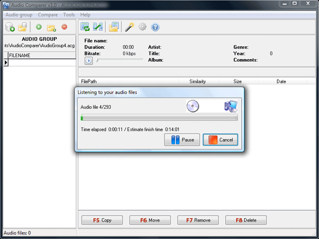 Audio Comparer + Image Comparer Bundle, Duplicate Files Software Screenshot