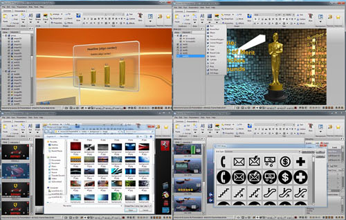 Aurora 3D Presentation, Business & Finance Software Screenshot