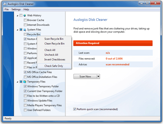 Software Utilities, PC Optimization Software Screenshot