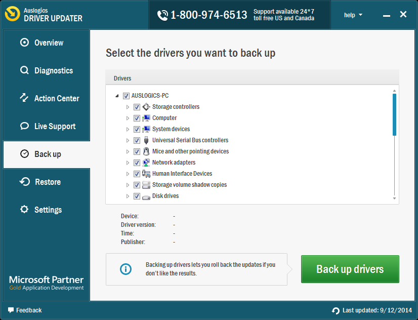Other Utilities Software, Auslogics DriverUpdater Screenshot