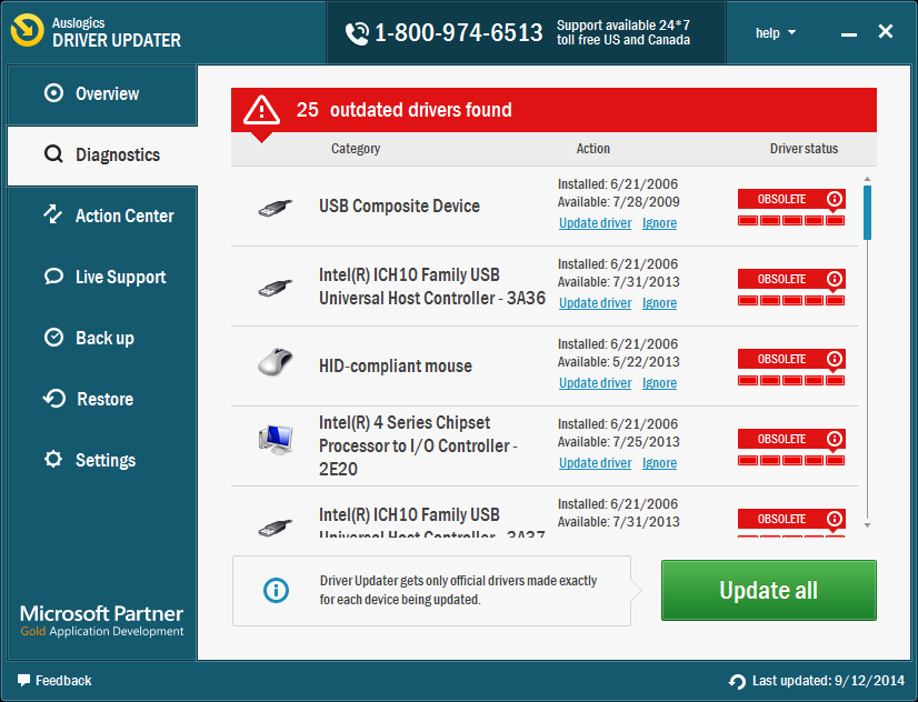 Auslogics DriverUpdater, Other Utilities Software Screenshot