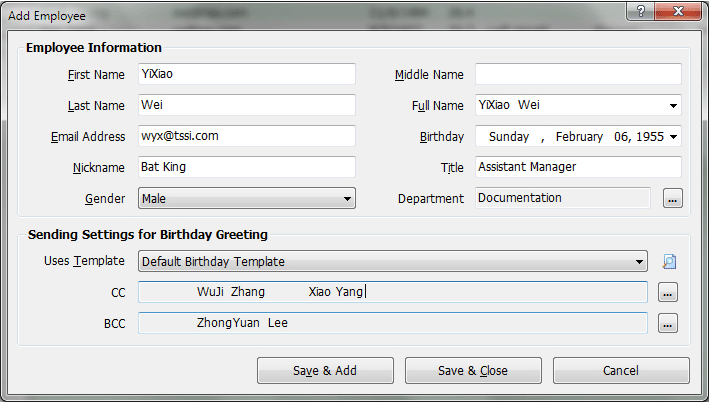 Auto Mail Sender Birthday Edition Screenshot 8