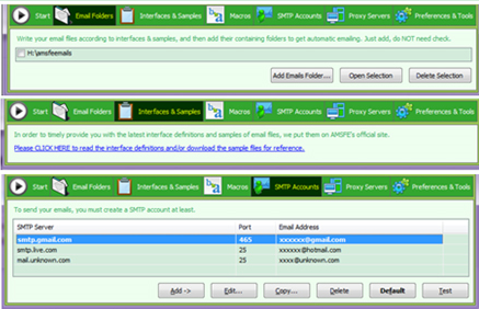 Auto Mail Sender File Edition, Email Tools Software Screenshot