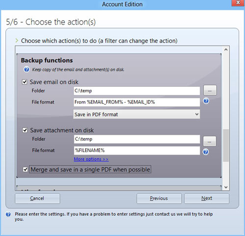 Automatic Email Manager, Internet Software Screenshot