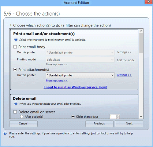 Automatic Email Manager, Email Tools Software Screenshot