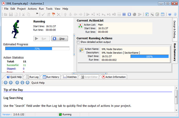Productivity Software, Automise Lite Screenshot