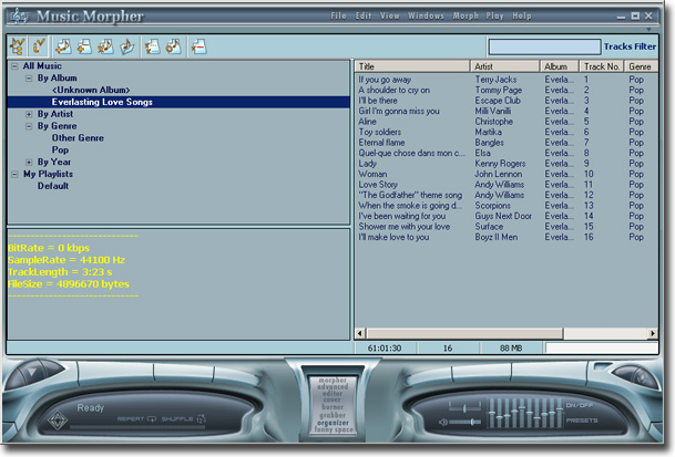 AV Music Morpher, Audio Software, Audio Conversion Software Screenshot