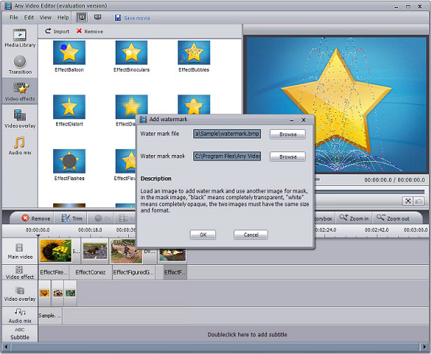 AVCLabs Any Video Editor, Video Editing Software Screenshot