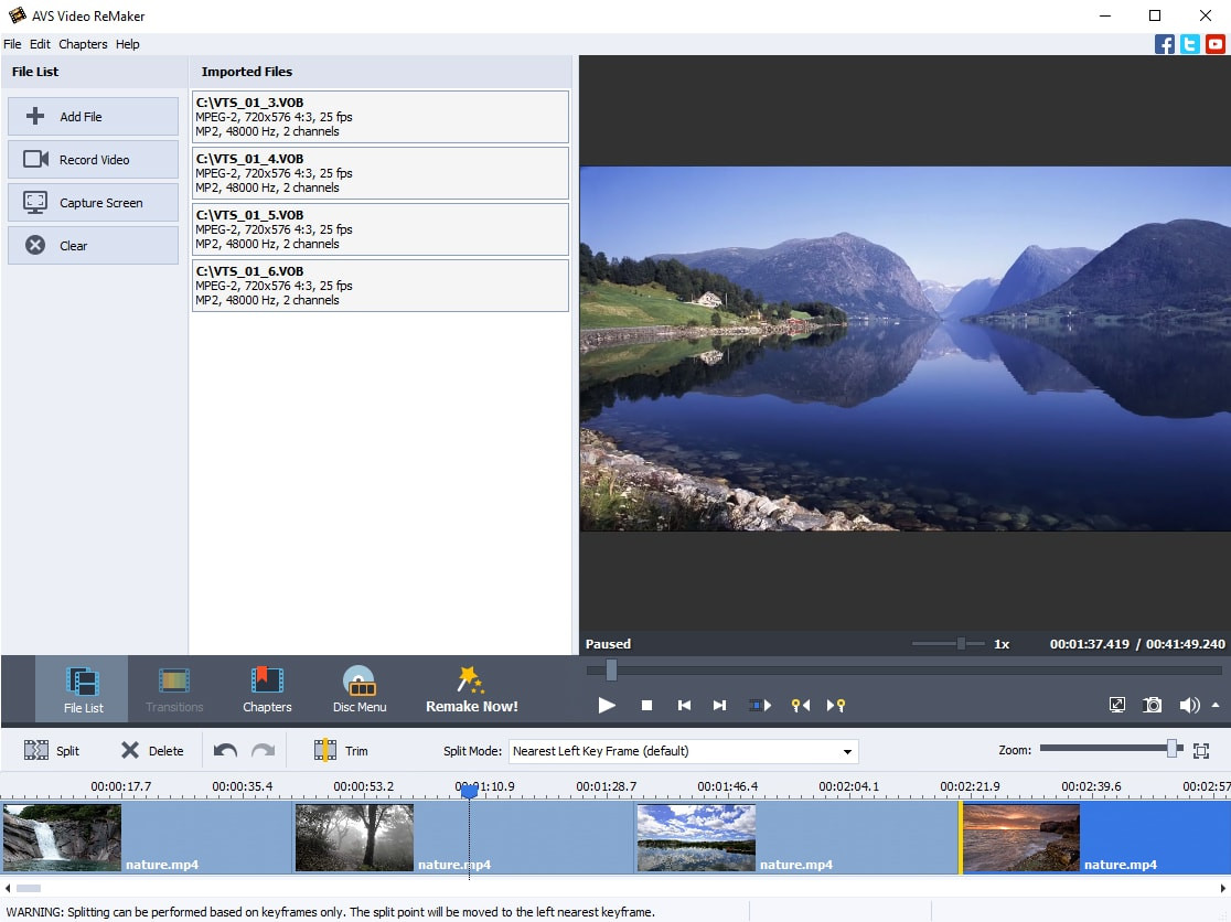 AVS Video ReMaker 1 Year Subscription, Video Software Screenshot