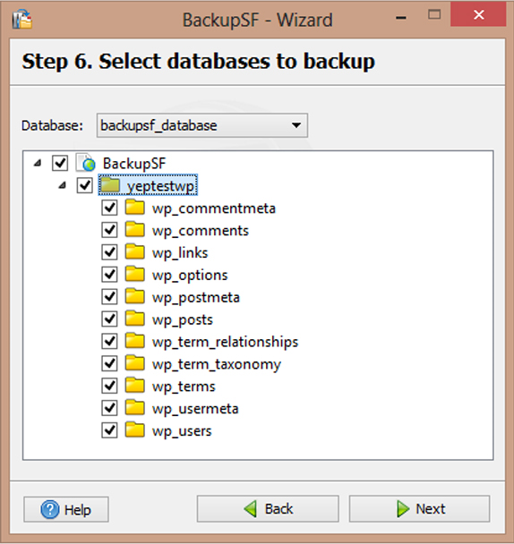 Development Software, BackupSF Basic Screenshot