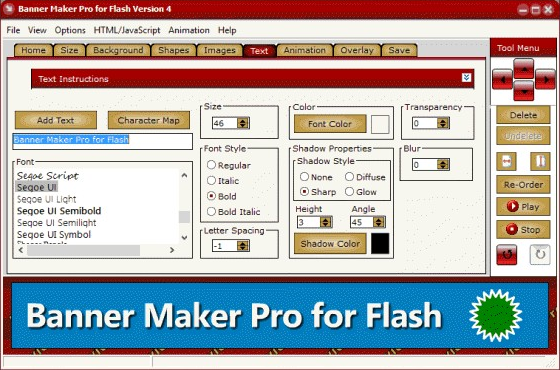 Flash Software Screenshot