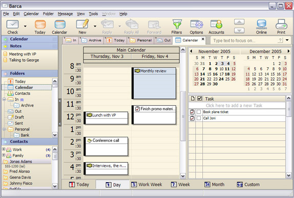Barca Pro, Email Client Software Screenshot