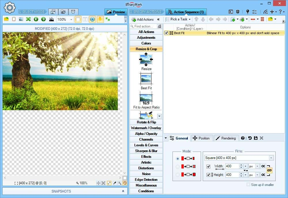 Batch Image Resizer, Design, Photo & Graphics Software Screenshot