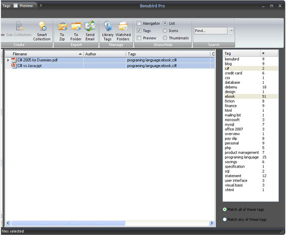 Desktop Customization Software, Benubird Pro Screenshot