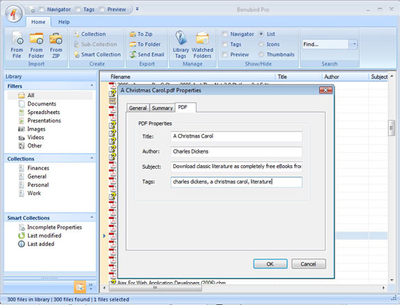 Desktop Space Software, Benubird Pro Screenshot