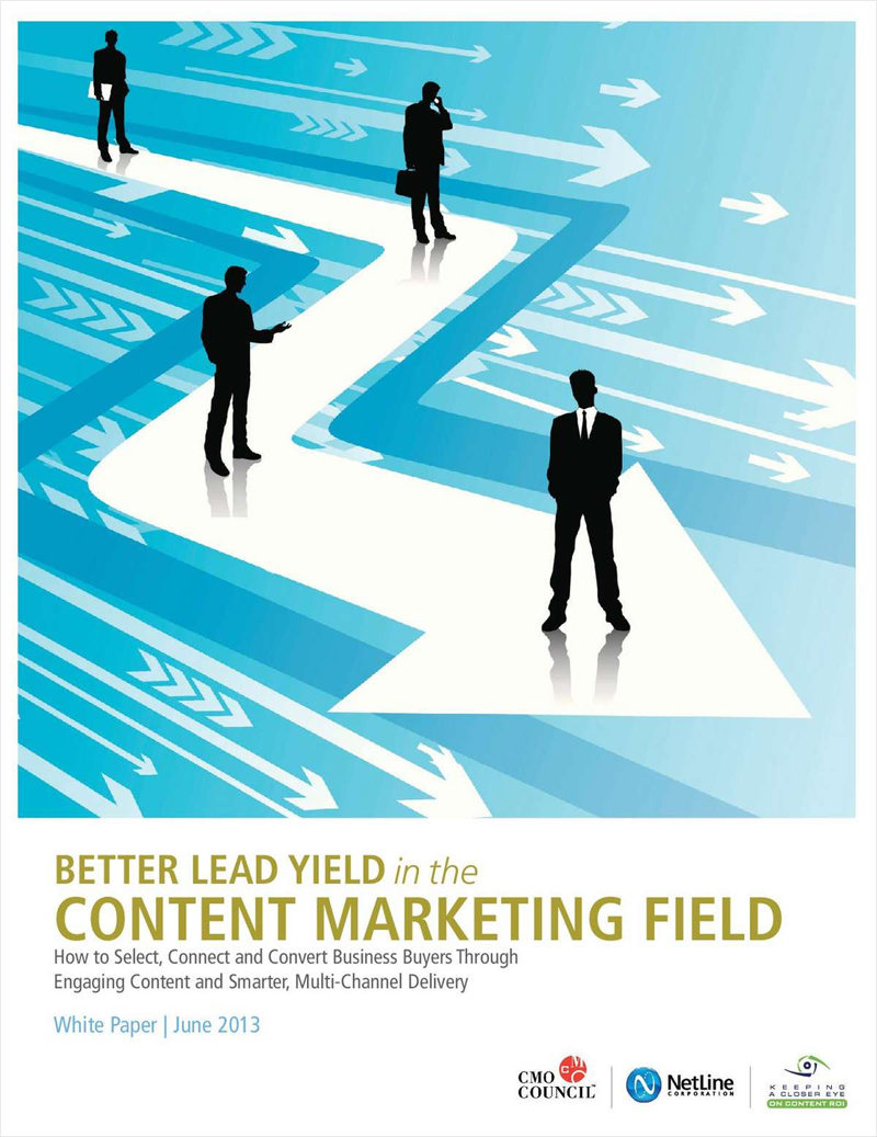 Better Lead Yield in the Content Marketing Field Screenshot