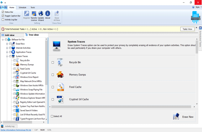 BitRaser For File, Security Software Screenshot