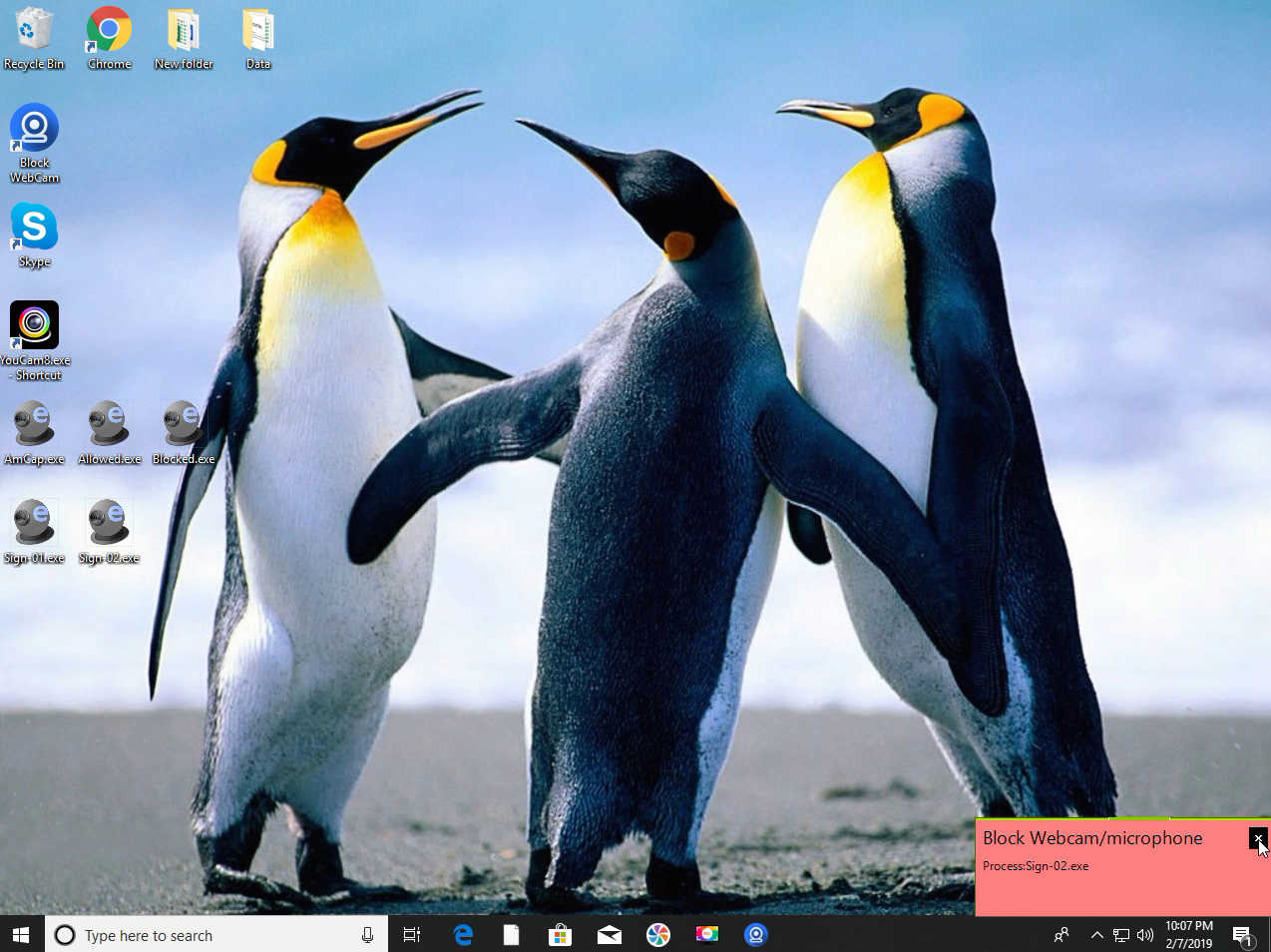 Block Webcam and microphone, Security Software Screenshot