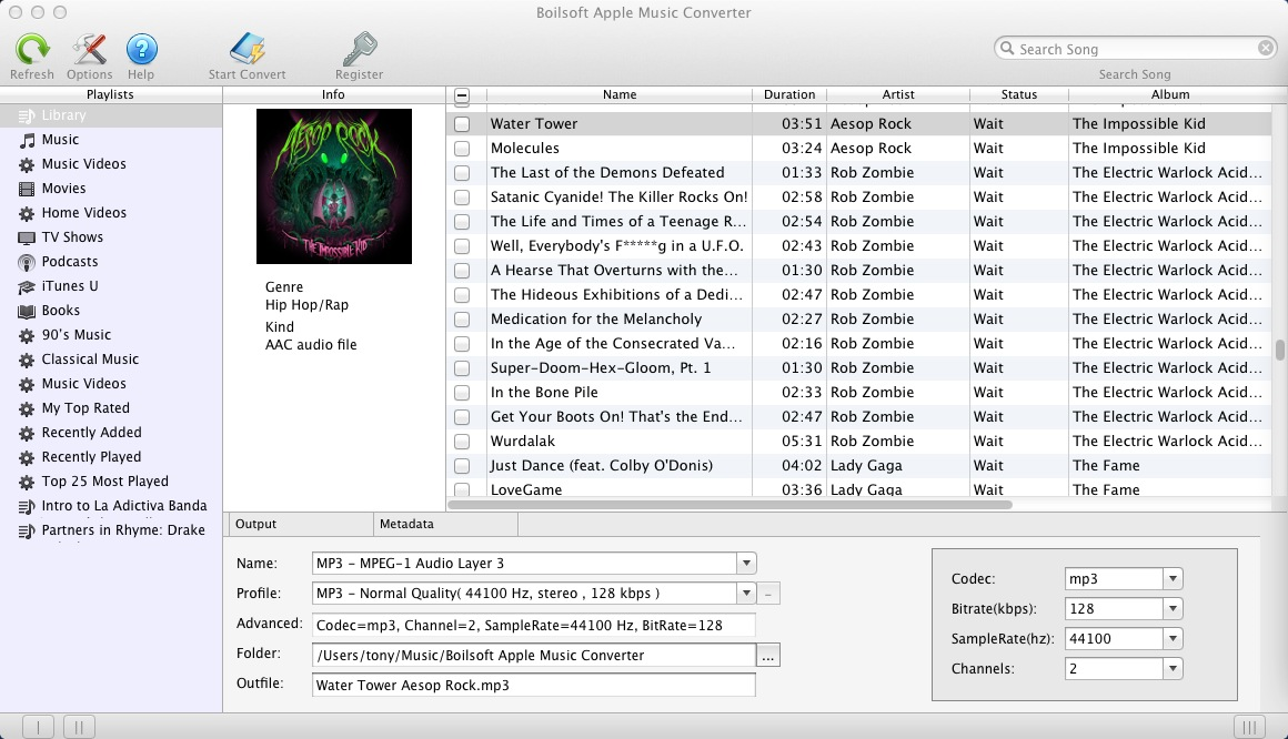 Audio Conversion Software, Boilsoft Apple Music Converter for Mac/Windows Screenshot