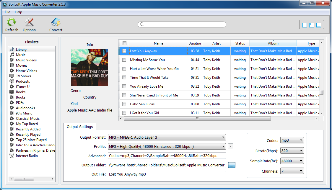 Boilsoft Apple Music Converter for Mac/Windows Screenshot