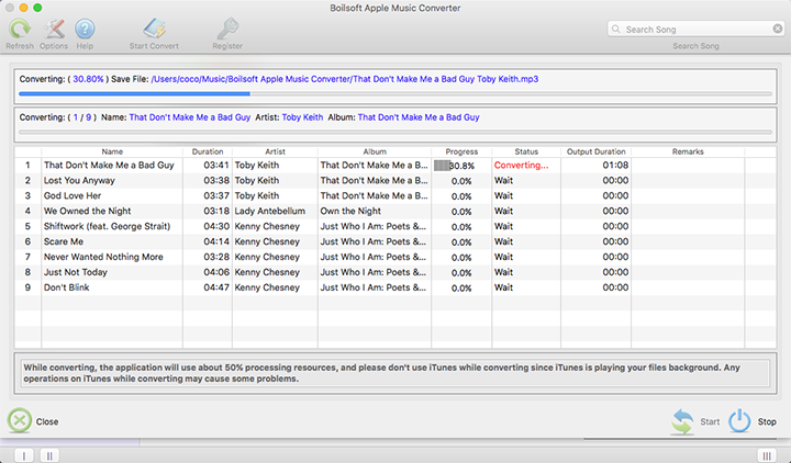 Boilsoft Apple Music Converter for Mac/Windows, Audio Software, Audio Conversion Software Screenshot