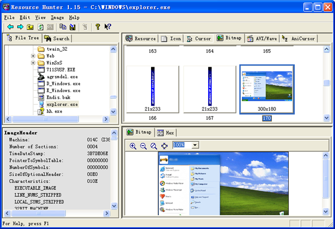 Development Software, Boilsoft Resource Hunter Screenshot