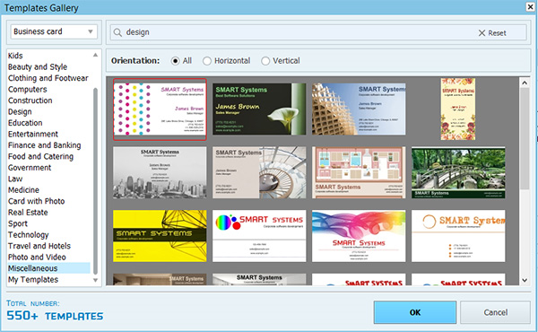 Business Card Maker Studio Screenshot
