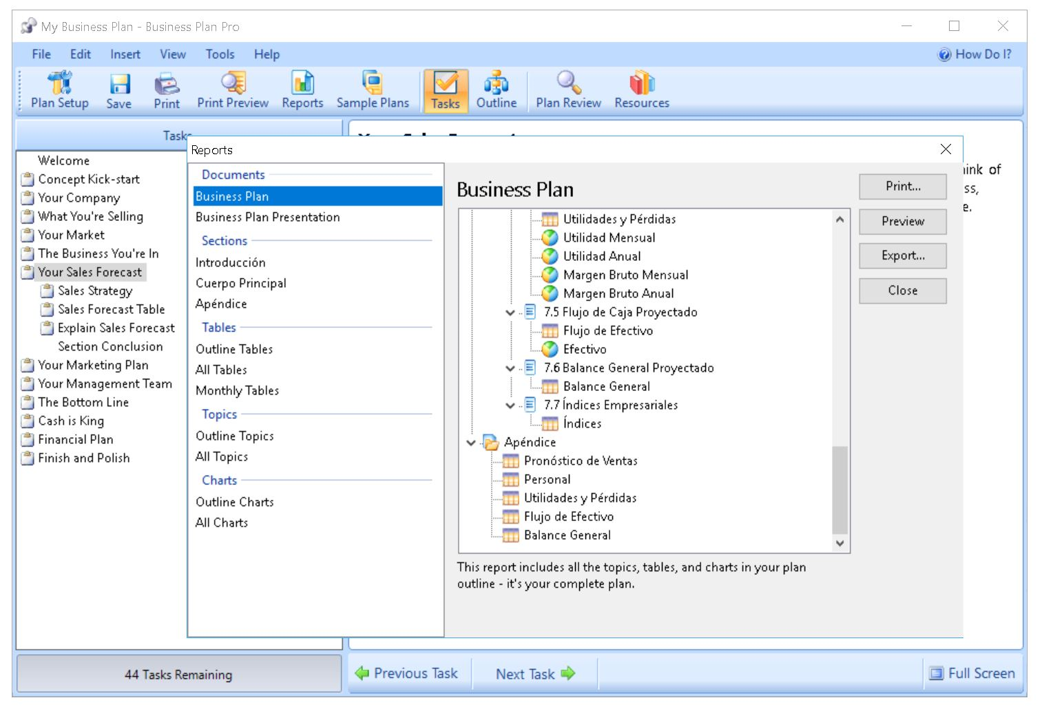 Business Plan Pro Complete, Business & Finance Software Screenshot