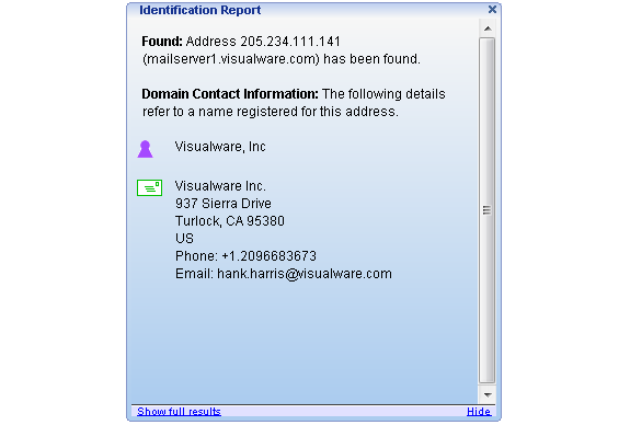Activity Monitoring Software, CallerIP Standard Screenshot