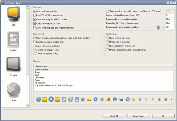 Camel Disc Catalog, Cataloging Software Screenshot
