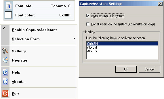 Capture Assistant, Screenshot Software Screenshot