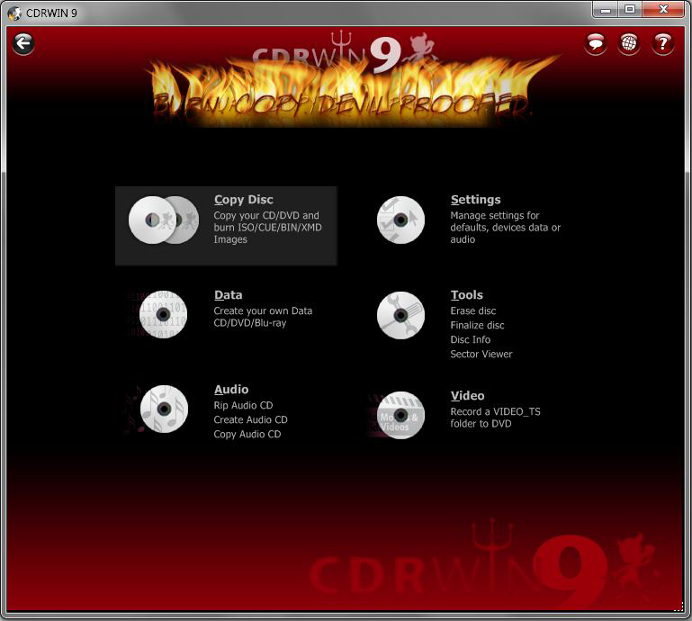 CDRWIN 9 Screenshot