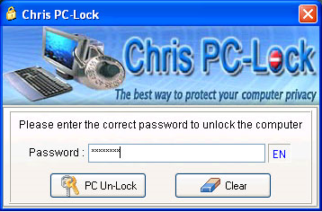 Chris PC-Lock Screenshot