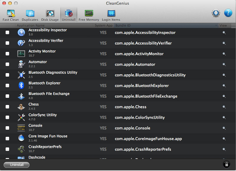CleanGenius, Software Utilities Screenshot