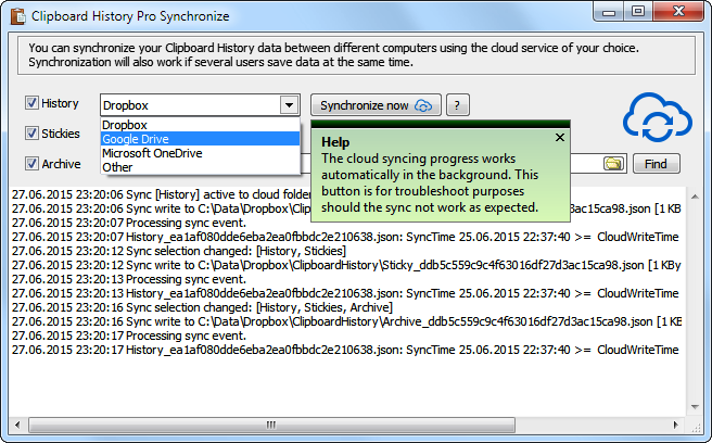 Writing and Journaling Software, Clipboard History Pro (2 Computers license) Screenshot