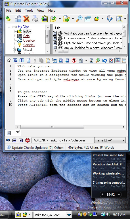 Clipboard Software, ClipMate Screenshot