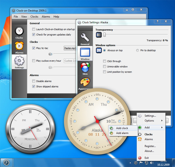 Clock-on-Desktop - Clock Software Discount Download for