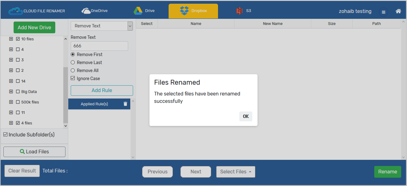 Cloud File Renamer, Software Utilities Screenshot